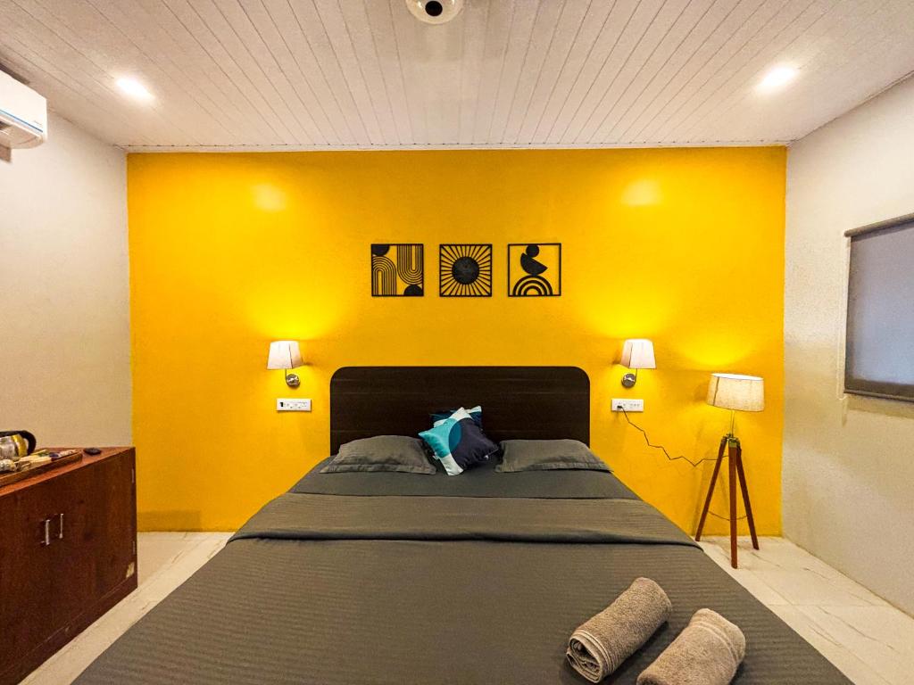 Postel nebo postele na pokoji v ubytování Traverse Luxe Hostel Palolem
