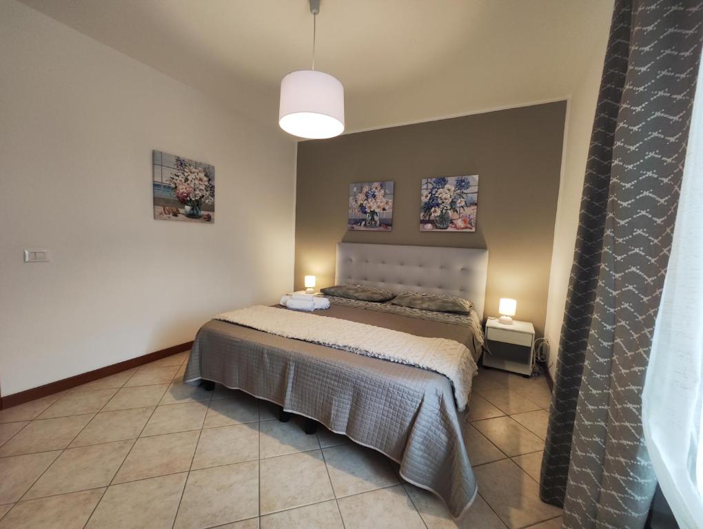 Postel nebo postele na pokoji v ubytování Casa Carini - Villa Vacanze sul Mare con piscina idromassaggio