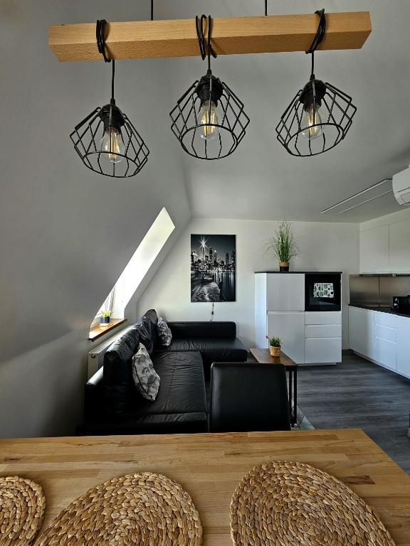 Kuchyňa alebo kuchynka v ubytovaní Apartament Pod Radiostacją -Gliwice Tarnogórska, parking free, klimatyzacja
