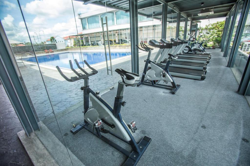 Fitness centrum a/nebo fitness zařízení v ubytování VIP Hotel Segamat