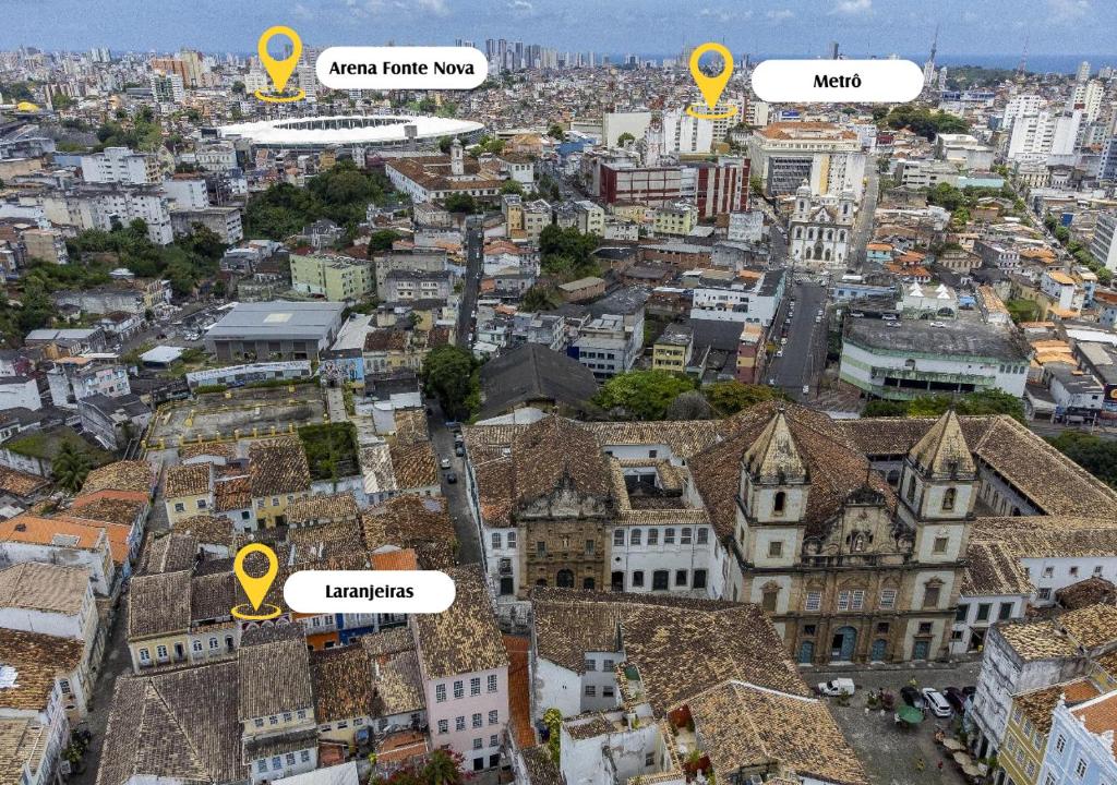 Nespecifikovaný výhled na destinaci Salvador nebo výhled na město při pohledu z hostelu