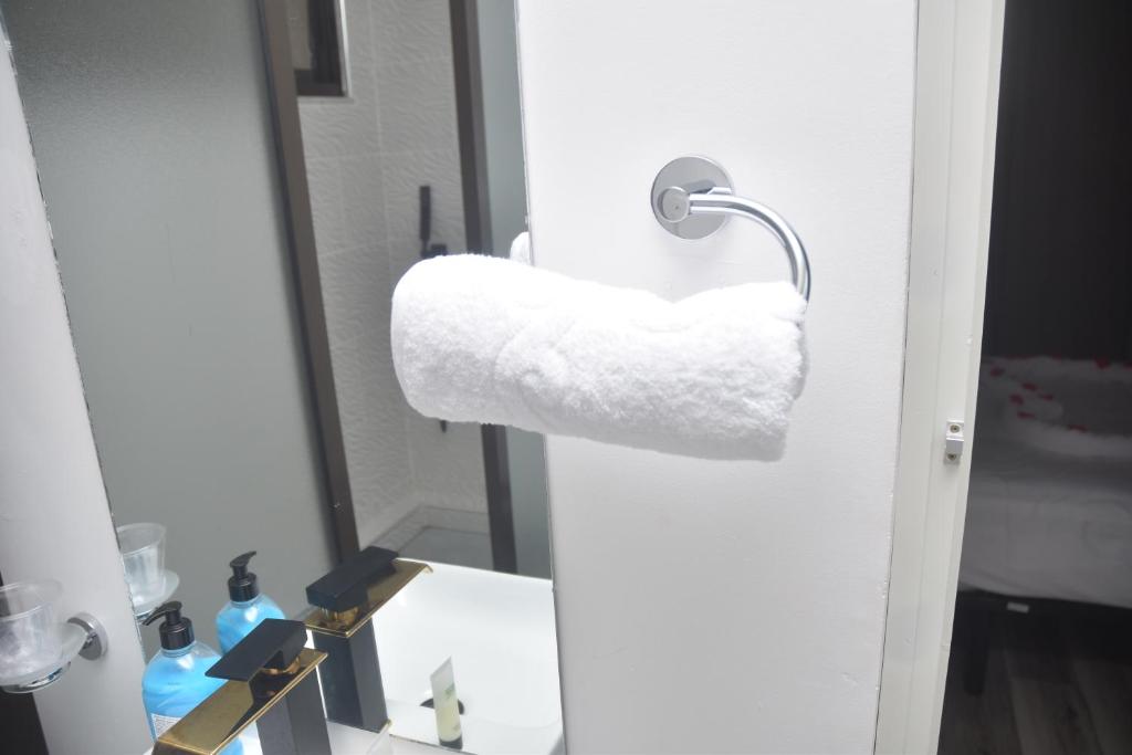 Koupelna v ubytování Hotel Cantinho