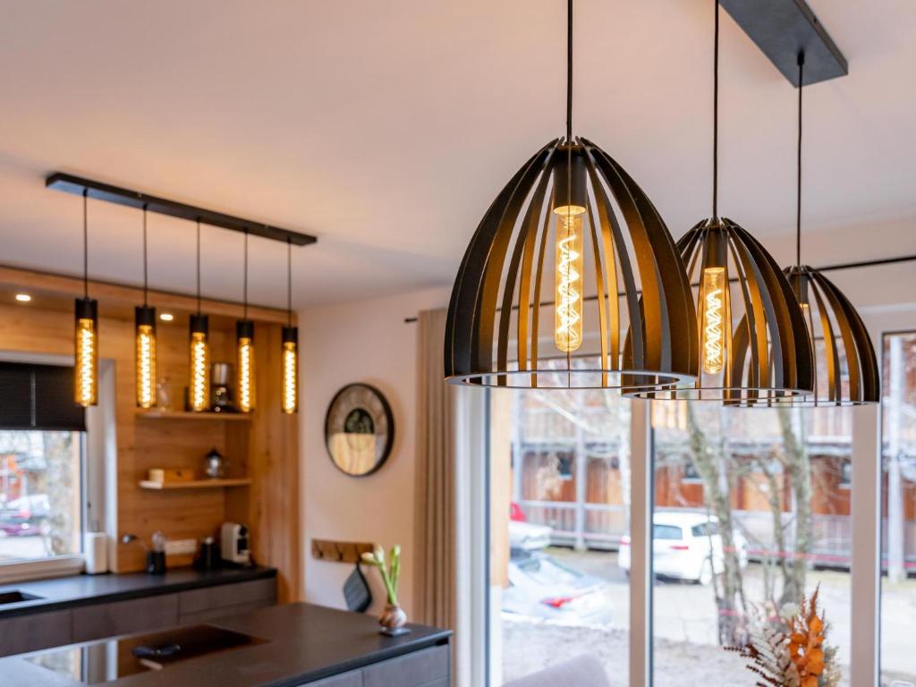 A kitchen or kitchenette at Mountain Chalet Arnica