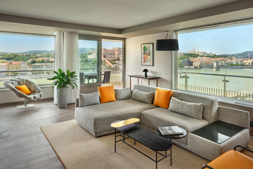 Posezení v ubytování Budapest Marriott Hotel