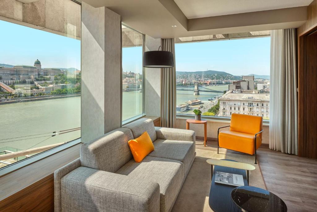Posezení v ubytování Budapest Marriott Hotel