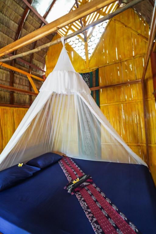 Postel nebo postele na pokoji v ubytování Sten Lodge