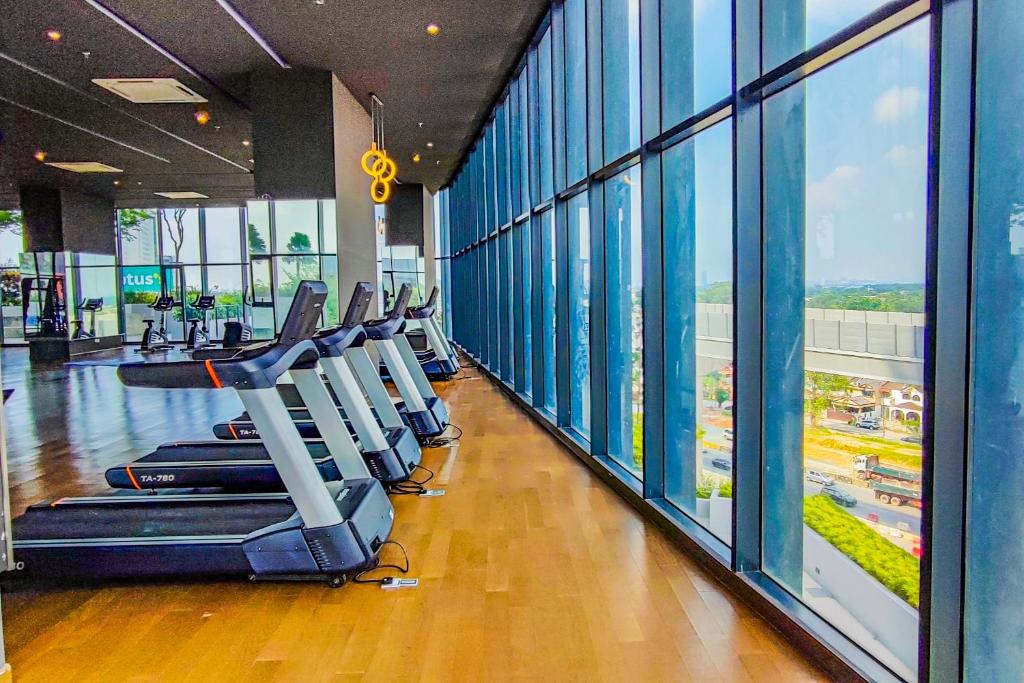 Fitness centrum a/nebo fitness zařízení v ubytování Garden Home at Klang by HCK