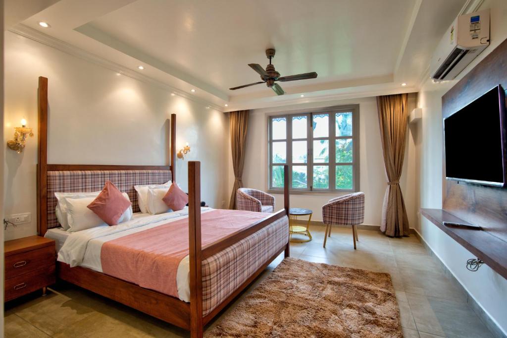 Postel nebo postele na pokoji v ubytování Hotel Sea Castle