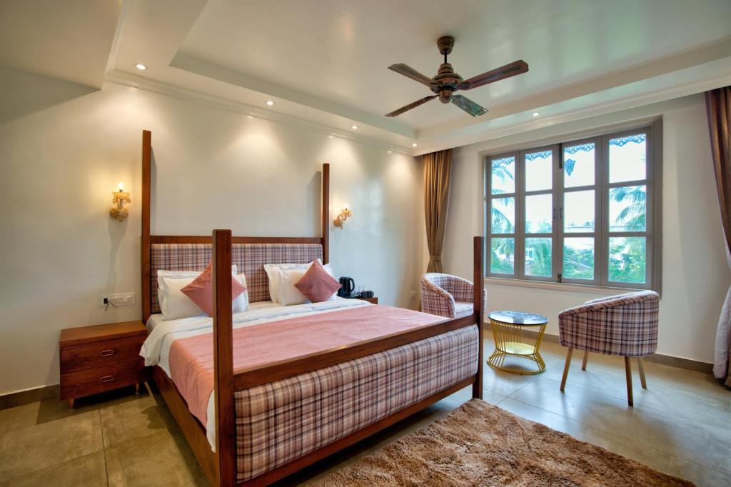Postel nebo postele na pokoji v ubytování Hotel Sea Castle