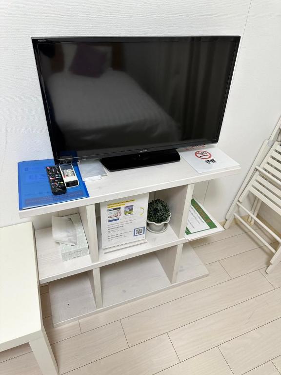 TV a/nebo společenská místnost v ubytování Residence天王寺東