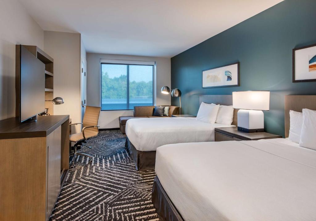 Postel nebo postele na pokoji v ubytování Hyatt House Bwi Airport/Baltimore