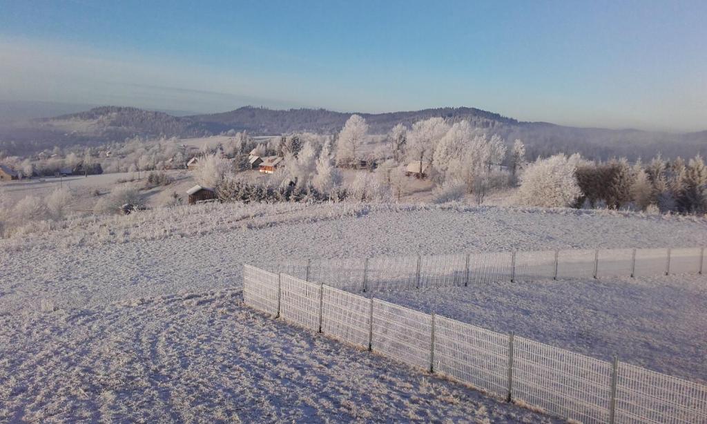 Zrubová Chata Sylvester during the winter