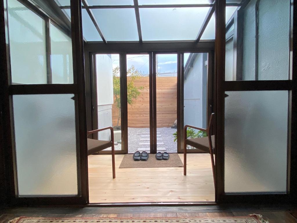 Balkón nebo terasa v ubytování 城下町の一棟貸し 今来 Konrai - Private-use guesthouse