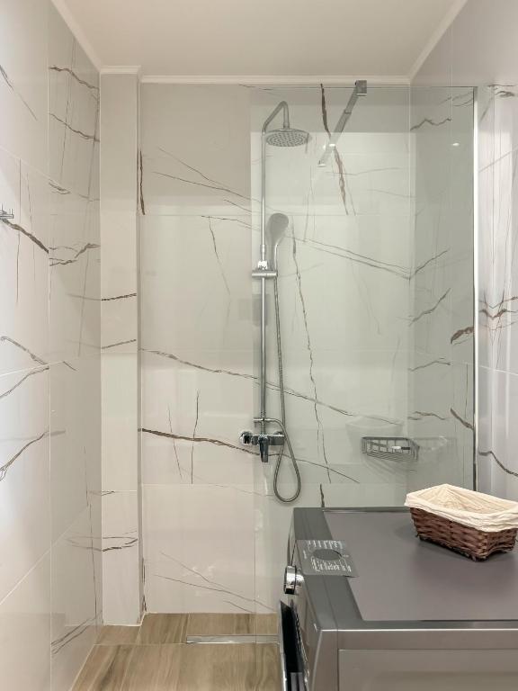 Kúpeľňa v ubytovaní Pano Stalos Villas