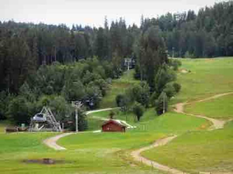 Paesaggio naturale nelle vicinanze dello chalet