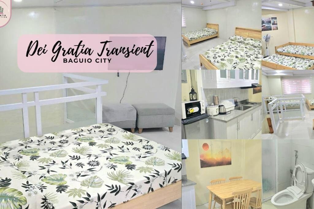 Una cama o camas en una habitación de Grand View Loft Type Baguio Condo Transient by Dei Gratia