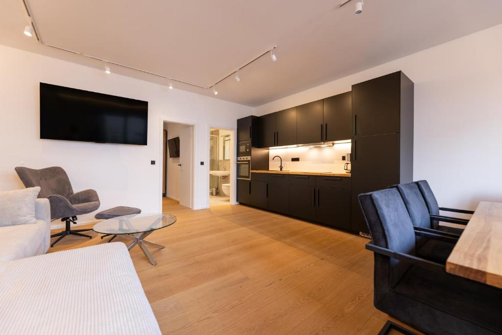 Kuchyň nebo kuchyňský kout v ubytování Inselresidenzen Norderney