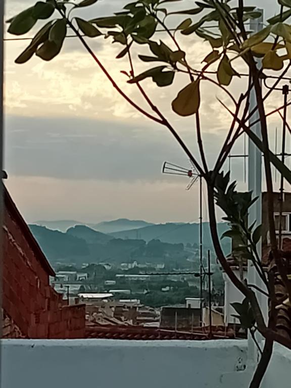 a view of a city from a building at Calderona Tiny house in Segorbe