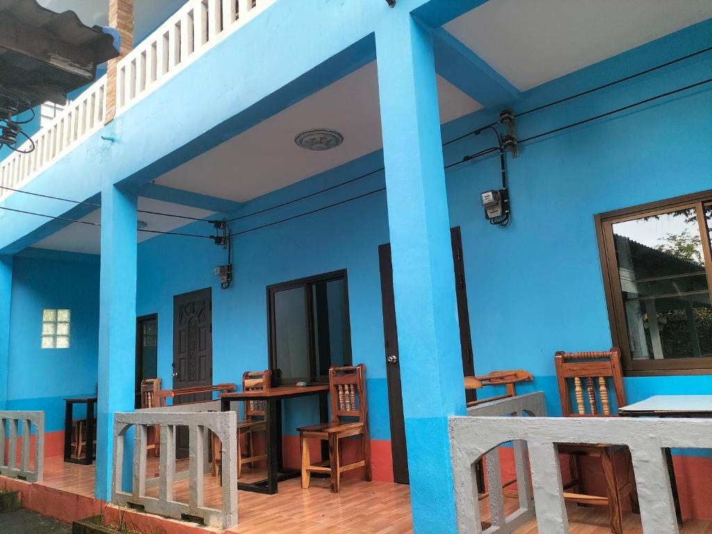 Balkón nebo terasa v ubytování Lanta Blue House