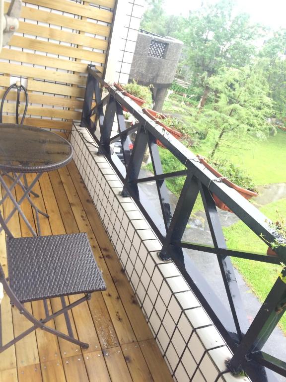 Balkón nebo terasa v ubytování Maple
