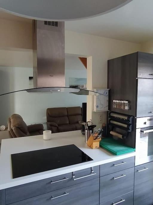 Kuchyň nebo kuchyňský kout v ubytování Vakantiewoning dichtbij zee