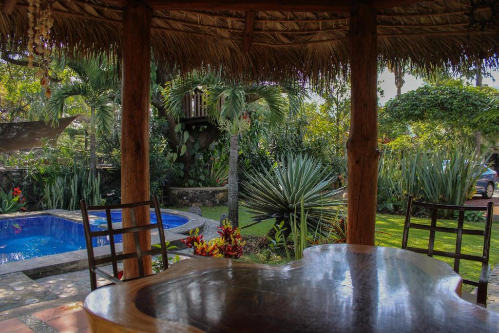 Bazén v ubytování Posada Guayacán Tepoztlán nebo v jeho okolí