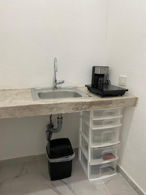 Kuchyň nebo kuchyňský kout v ubytování Casa Colibrí El Cuyo