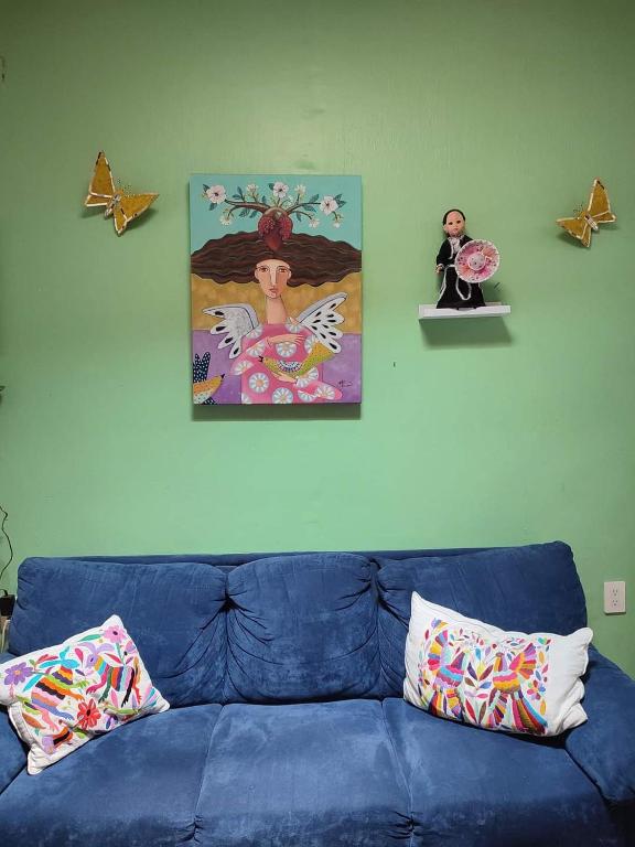 Posezení v ubytování Hostal Casa Morada