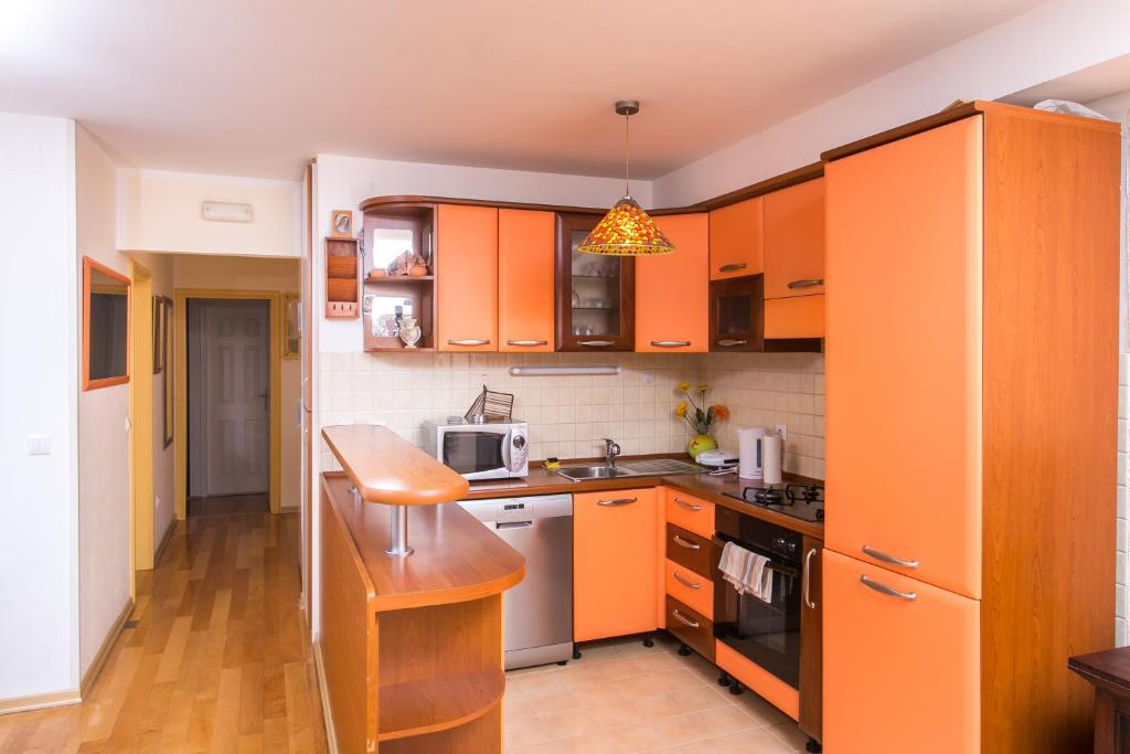 Kuchyň nebo kuchyňský kout v ubytování Relax Apartment Lapad Dubrovnik