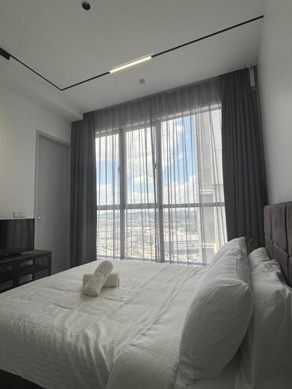 Postel nebo postele na pokoji v ubytování Skytrees Comfort Room With Simple Design Concept