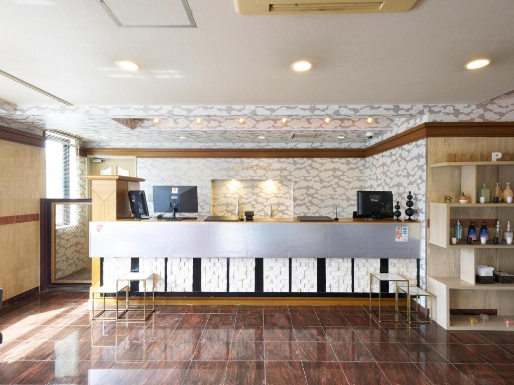 Kuchyň nebo kuchyňský kout v ubytování Hotel Areaone Wadayama