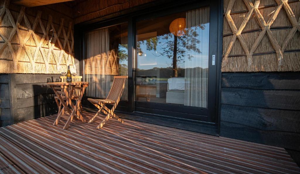 Balkón nebo terasa v ubytování B&B Het Nagtegaaltje