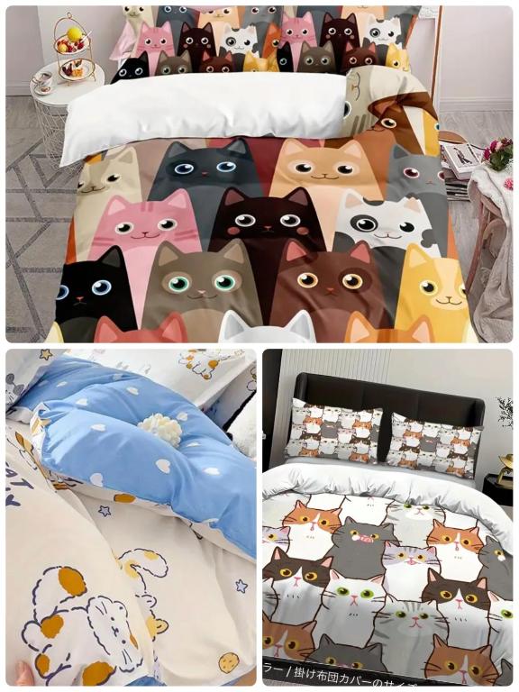 Postel nebo postele na pokoji v ubytování 猫と泊まれる宿にゃんstay