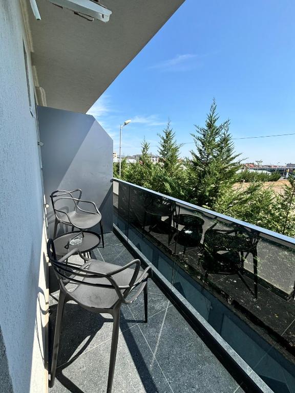 Balkón nebo terasa v ubytování Grey Residence