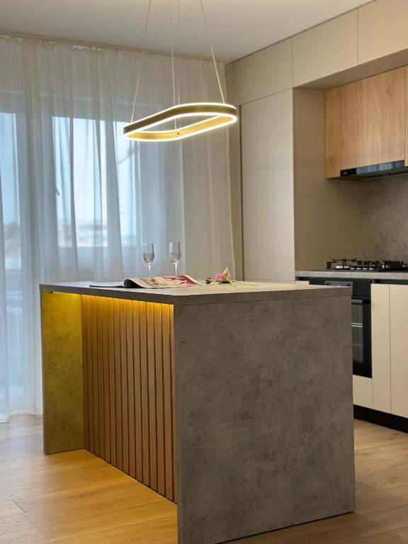 Kuchyň nebo kuchyňský kout v ubytování Grey Residence