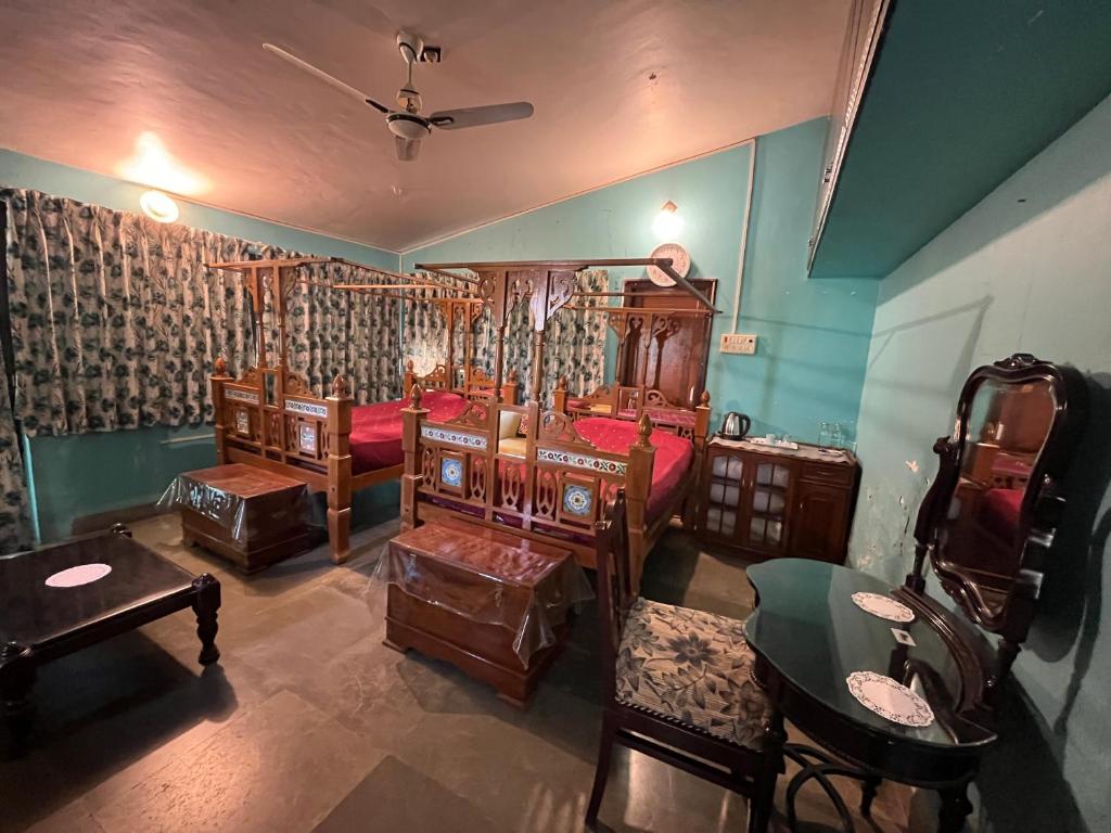 Posezení v ubytování Sharad Baug homestay