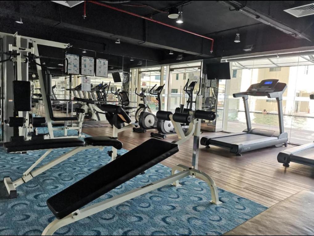 Fitness centrum a/nebo fitness zařízení v ubytování Faina Homestay SCSP Ming Garden Resident Kota Kinabalu