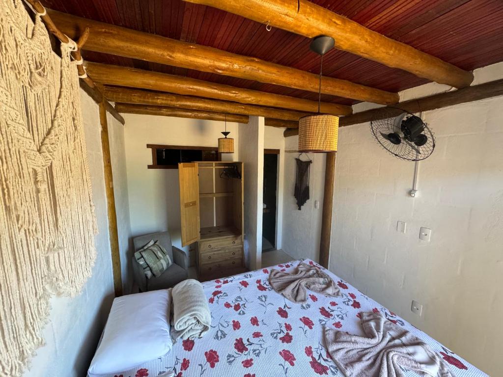 Postel nebo postele na pokoji v ubytování Pousada Reserva Setiba Guarapari