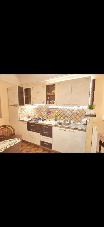 Kuchyň nebo kuchyňský kout v ubytování House Piccola Tivoli