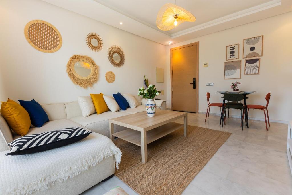 Posezení v ubytování Prestigia Luxe Suite