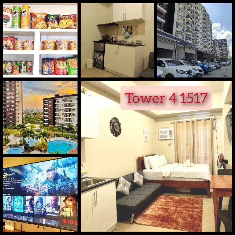 a collage of pictures of a apartment with a room at 1517 double in Iloilo City
