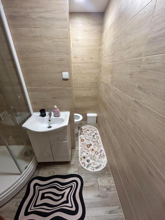 Koupelna v ubytování Apartmán ve městě Pernink pro 2 osoby