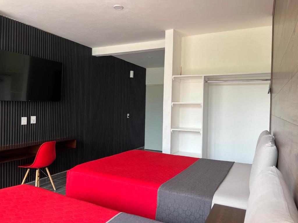 TV a/nebo společenská místnost v ubytování Hotel Natuur