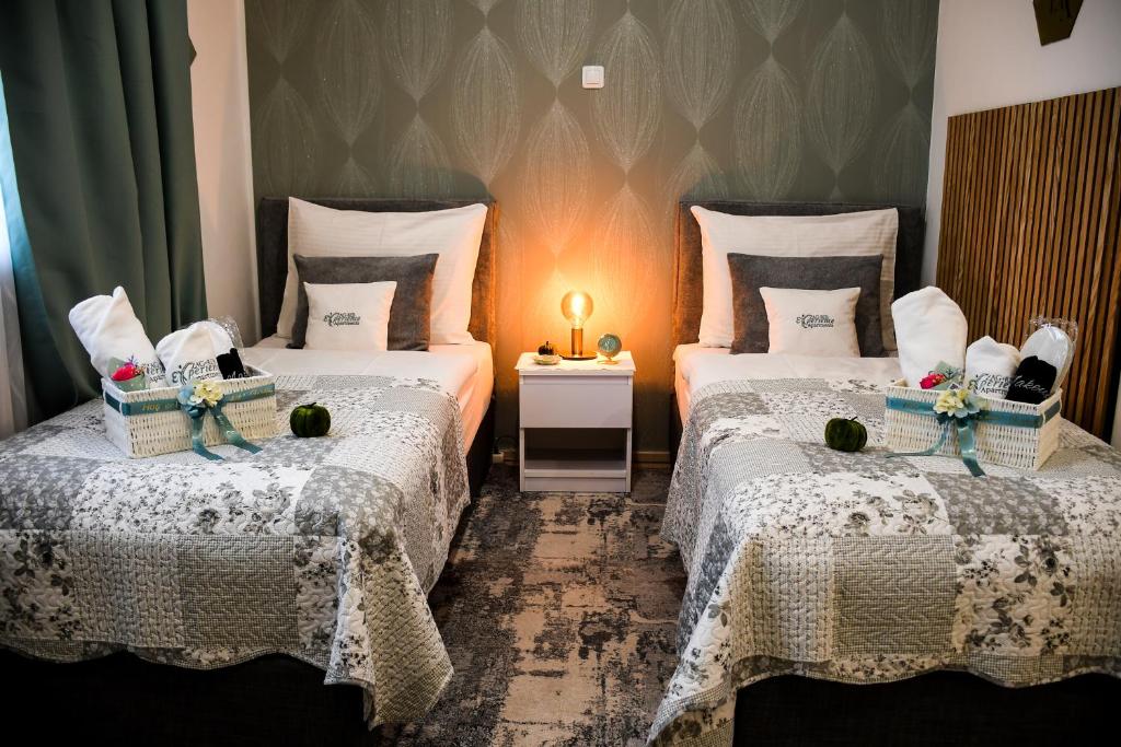 Posteľ alebo postele v izbe v ubytovaní Apartments Experience Zagreb