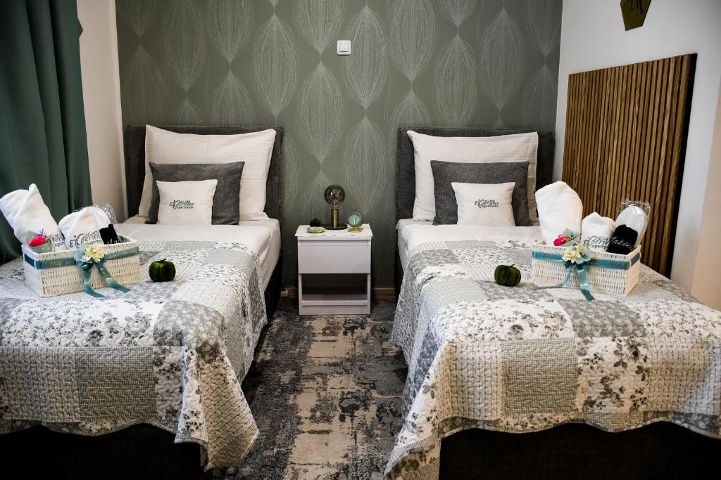 Posteľ alebo postele v izbe v ubytovaní Apartments Experience Zagreb