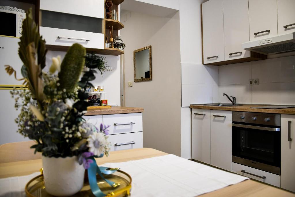 Kuchyňa alebo kuchynka v ubytovaní Apartments Experience Zagreb