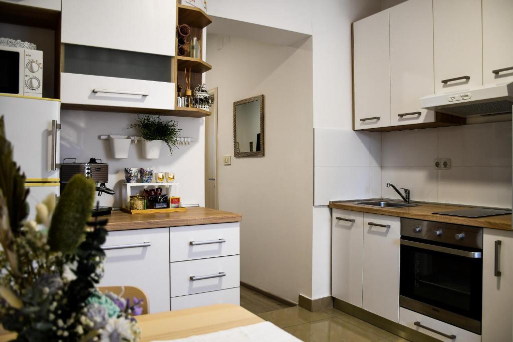 Kuchyňa alebo kuchynka v ubytovaní Apartments Experience Zagreb