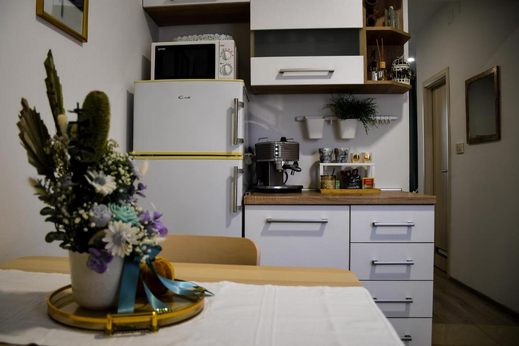 Kuchyňa alebo kuchynka v ubytovaní Apartments Experience Zagreb