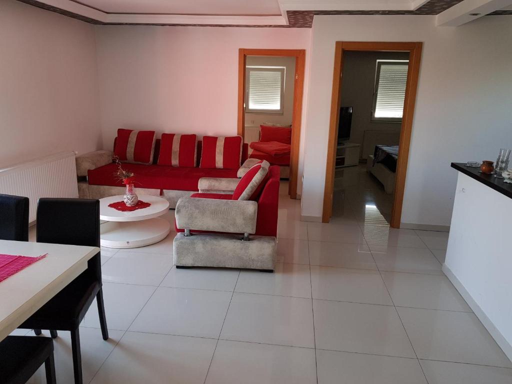 Posezení v ubytování Spa apartman zatvoreni bazen Maca