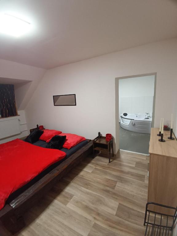 Postel nebo postele na pokoji v ubytování ApaHouse